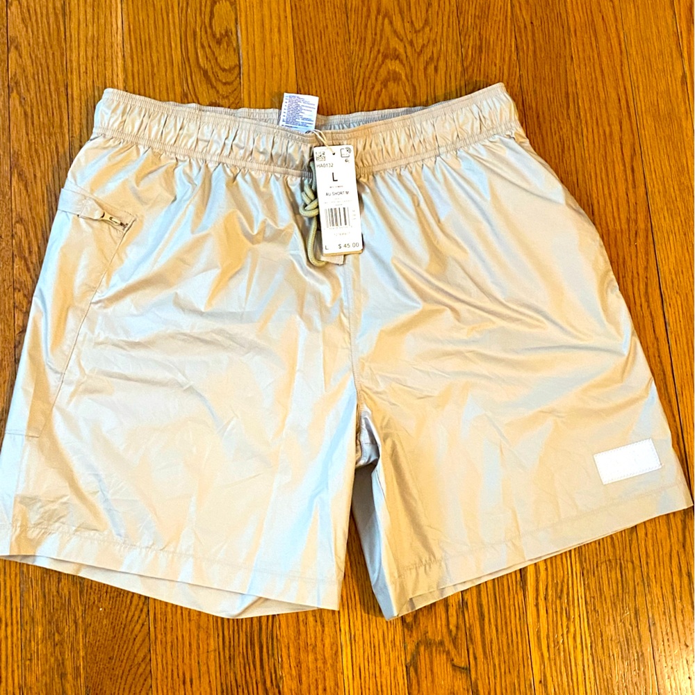 Khaki Adidas sports shorts Large brand new w/tags